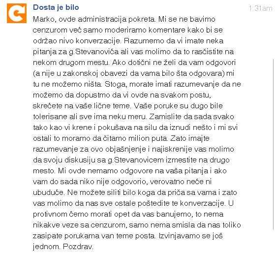 dosta je bilo